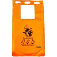 Poller GmbH Vogtland Hundekotbeutel Hundekotbeutel mit Verschlussbändern - ORANGE 21 x 35 + 3 cm