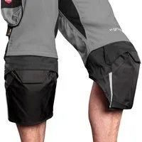 Qualitex Workwear Arbeitshose 1 Paar Kniepolstertaschen IRON - Lyocell - NUR FÜR IRON ARBEITSSHORTS (2-tlg) praktische Shortserweiterung für Kniepolster - mit Reißverschluß