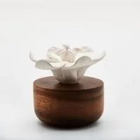 ANOQ Diffuser ANOQ Diffusor ätherische Öle Holz Keramik ca. 10cm natural Diffusion