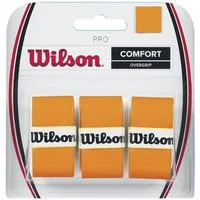 Wilson Griffband Overgrip Pro 0.6mm (Komfort/glatt/leicht haftend) orange 3er