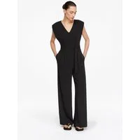 comma Jumpsuit Overall Jumpsuit mit Wide Leg