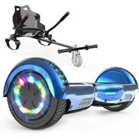 RCB Balance Scooter Kart Set, 6,5 Zoll Hoverboard mit Sitz für Kinder, Hoverboard mit Go-Kart, 120,00 W, 15 km/h, bis zu 10 km Reichweite, keine Straßenzulassung