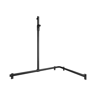 KEUCO AXESS Eck-Duschhandlauf 90° mit Brausestange, Metall, B: 85 H: 130,1 T: 115 cm, 35015370302 35015370302