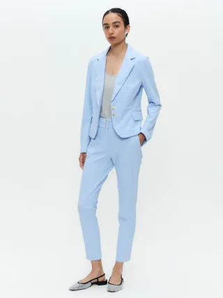 Jane Lushka - Solomon blazer technical jersey mid blue - Gr. - S