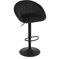 Woltu Barhocker (1 St), küchenhocker höhenverstellbar, Ergonomischer Stuhl, Samt