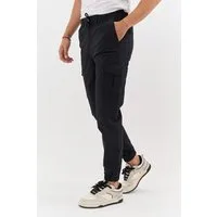 COMEOR Cargohose Herren Stretch Relaxed Fit mit 6 Taschen und Kordelzug Elastischer Beinabschluss, Kordelzug am Bund, Hoher Tragekomfort