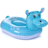 heimtexland Luftmatratze Wassertier aufblasbar Pool Strand XL Schwimmtier, (Typ889, 1-St., Typ889), Wasserspielzeug I Nilpferd I 155x88x72 cm I 2 Luftkammern