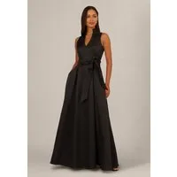 Adrianna Papell Abendkleid Mikado Tie Front Dress Elegantes, ärmelloses Ballkleid aus Mikado