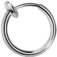 Taffstyle Nasenpiercing Fake Piercing Septum Nase Lippe Ohr Klemmverschluss (Universal Fake Ring für Nase Lippe Ohr und Helix)