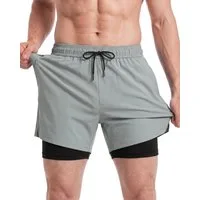 MaaMgic Shorts Herren Stretch kurze Hose Männer Badehose mit Reißverschlusstaschen (1-tlg)
