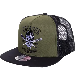 King Kerosin Herren KING KEROSIN Snapback Cap mit Netzeinsatz Greaser