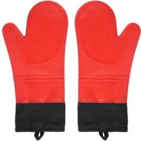OSTWOLKE Topfhandschuhe Ofenhandschuhe Backhandschuhe Kochhandschuhe zum Kochen Backen Grillen