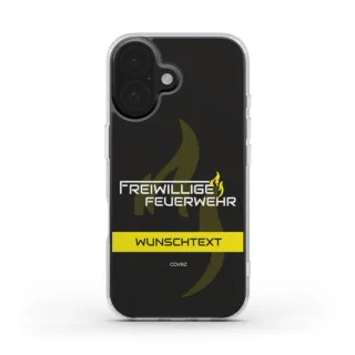 Handyhülle COVRZ  | Clear Case | Schwarz | Personalisierbar | MagSafe®-fähig | iPhone 16 15 14 13 Plus Pro Max, Samsung Galaxy S25 S24 S23 S22 uvm. Nein iPhone 16 Ohne