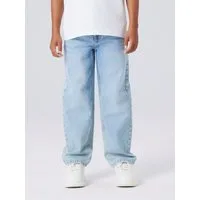 Name It Straight-Jeans NKMRYAN – Jeans mit geradem Bein, strapazierfähig unifarben, casual, straight fit, Denim/Jeans