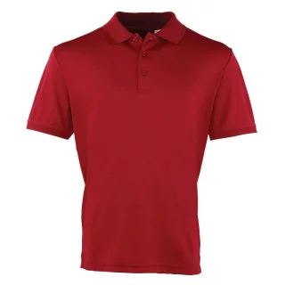 Premier - "Coolchecker" Poloshirt für Herren (Burgunderrot)