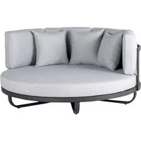 HOME DELUXE Gartenliege Daybed Outdoor FLORIDA - 170 cm, 1 St., Aluminium, Gartenliege, Sonnenliege, Sonneninsel