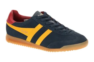 Gola CMB761EY Herren Sneaker - blau/navy/sun/deep red + Echtleder + Textil/Sy...