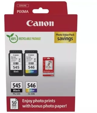 Canon PG-545/CL-546 Photo Value Pack (Schwarz)