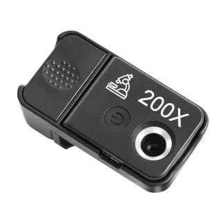 200x Mobile Phone Microscope with LED Light Macro Lens Manual Focus CPL Filter High Magnification Portable for Smartphon
