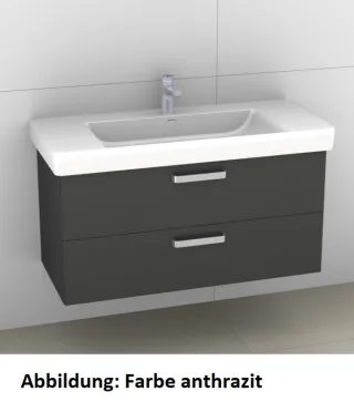 Artiqua 415 Waschtischunterschrank für Pro S 813966 Oxid Dunkelgrau quer, 415-WU2L-L58-7184-723 415-WU2L-L58-7184-723
