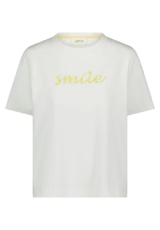 CARTOON - Baumwollshirt Patch Creme/Yellow - Gr. - 36