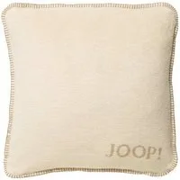 JOOP! Kissenhülle JOOP! Kissenhülle Uni-Doubleface Fleece Qualität, weiche Fleece Qualität, Reißverschluss auf der Rückseite
