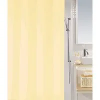 Duschvorhang BIO Breite 180 cm, Anti-Schimmel Plastik-Duschvorhang, PEVA, 180x200 cm, 100% wasserdicht, waschbar, sand