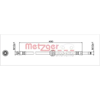 Metzger Bremsschlauch vorne Mercedes Viano Vito 4111781