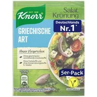 Knorr Saucen, Knorr Salatkrönung Griechische Art klares Dressing 5x 9g 5er