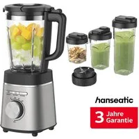 Hanseatic Standmixer HBL14001175SD mit 1,75L Fassungsvermögen, 1400 W, inkl. 3 Jahre Herstellergarantie