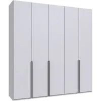 Wimex Kleiderschrank Mugano,in 5 Breiten,2 Höhen,2 Tiefen, viele Farben, Made in Germany (in Basic oder Premium Ausstattung) mit langen Griffen aus Metall, mit oder ohne Spiegel