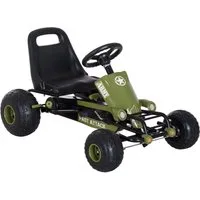 HOMCOM Go-Kart Kinder Tretauto mit Handbremse