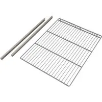 GastroHero Flaschenablage GN 2/1 Rost Set mit 2 Schienen für Monoblock Kühlschränke, passend für GNH650 und GNH1410 Monoblock Modelle