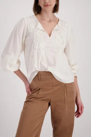 monari - Bluse mit Stickerei marble - Gr. - 40