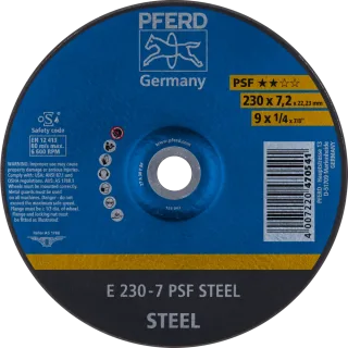 PFERD TOOLS Schruppscheibe E Universallinie PSF STEEL für Stahl - 62023634