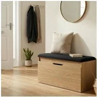 BOXIMO Schuhschrank Schuhschrank mit Sitzfläche und Stauraum TORI, 100 x 50 x 35 cm (Schuhschrank GRADIA mit Sitzbank)