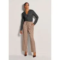 MADELEINE Stoffhose Schlupfhose mit langem Bein, Viskose Uni-Design, elastischer Bund, ohne Verschluss für Komfort
