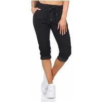 OriginalYou Caprihose Damen Sommerhose 7/8 Chinoshorts in Knitteroptik mit elastischem Bund moderne Knitteroptik, erhältlich in den Größe 36 bis 48