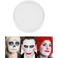 Maskworld Theaterschminke Clown Schminke weiß 15ml Make up Karneval Fasching, Hochwertige Schminke für Halloween, Theater, LARP & Fasching