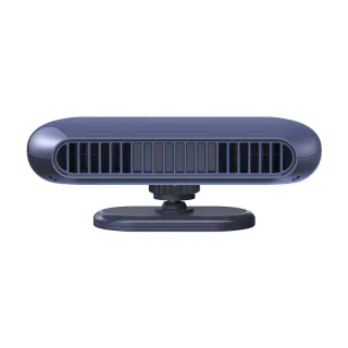 Bladeless Car Fan DC5V 4W 2400mAh Type-C Dual Turbine Adjustable Dashboard Air Circulation Fan