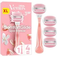 Gillette Venus Nassrasierer Comfortglide Spa Breeze + 4 Ersatzklingen