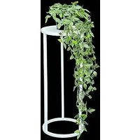 DanDiBo Blumenhocker Metall Weiß Rund 50-70 cm Blumenständer 96483
