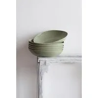Kütahya Porselen Teller-Set Kütahya Porselen Soho Suppenteller Set 22 cm – 6tlg Grün Porzellan, Porzellan
