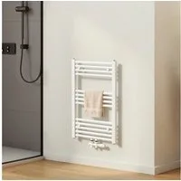 EMKE Badheizkörper Handtuchheizkörper Badezimmer Handtuchtrockner für kleines Bad, Handtuchwärmer Mittelanschluss 3/4 qm Raum 244-337W