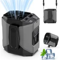VIVIHEYDAY Mini USB-Ventilator Tragbarer Taillen Clip Ventilator, Ventilator Akku Wiederaufladbare, 5 Gebläsestufe‌, 13000RPM, für Outdoor, Bauarbeiter, Sommerreisen