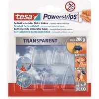 tesa Hängedekoration TESA Powerstrips® transparent, Deco-Haken