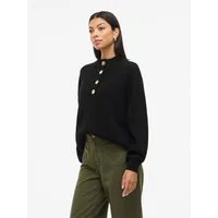 Vila Stehkragenpullover VICHING CREW NECK L/S KNIT TOP - NOOS
