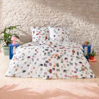 Estella Bettwäsche "Emily" 2 tlg. Feinster Mako-Satin aus 100% Baumwolle