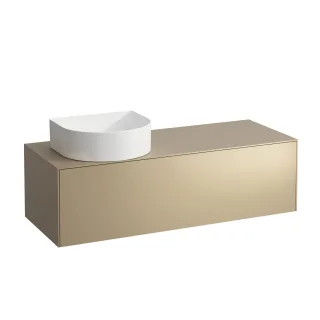 LAUFEN Waschtischunterschrank SONAR f.WT H812340/1/2/3 1175x455 1 Schubl. Ausschnitt li Gold, H40542 H4054220340401