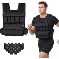 COSTWAY Gewichtsweste, 20/30 kg, Fitnessweste für Krafttraining